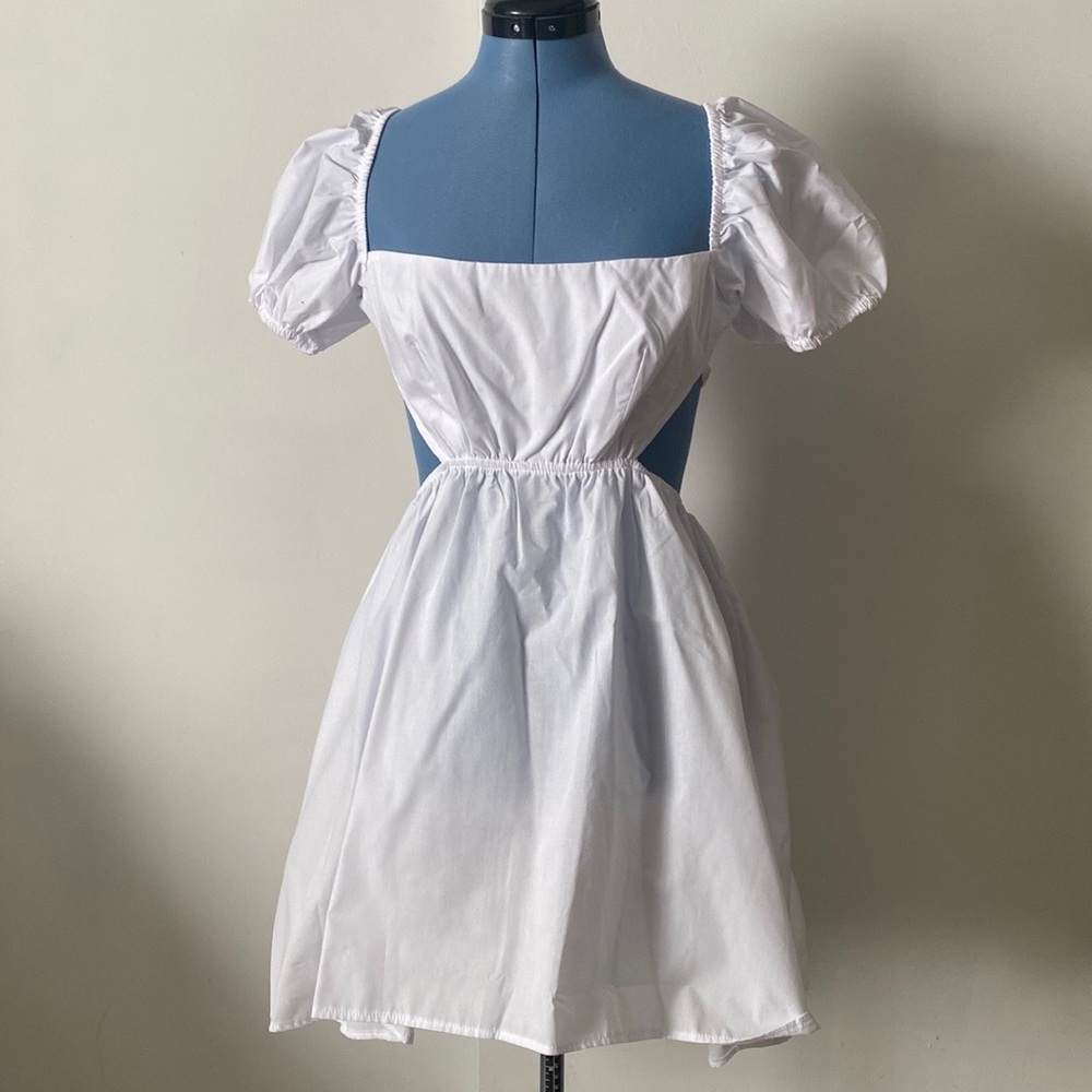 Asos white cut out dress US Sz 6 Uk 10
